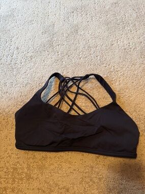 lululemon athletica Navy Strappy Crisscross Sports Bra size 10
